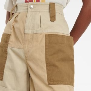 ETOILE ISABEL MARANT neutral utility shirts high waisted 2 34